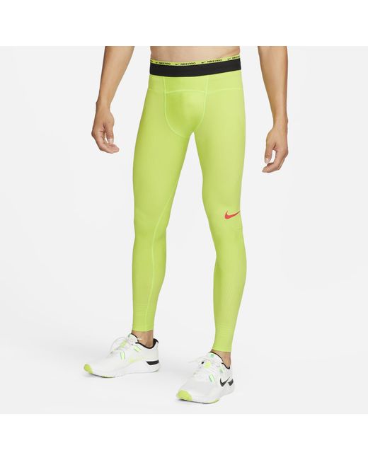 Nike Synthetic Pro Dri-fit Adv Recovery Tights in Green for Men | Lyst