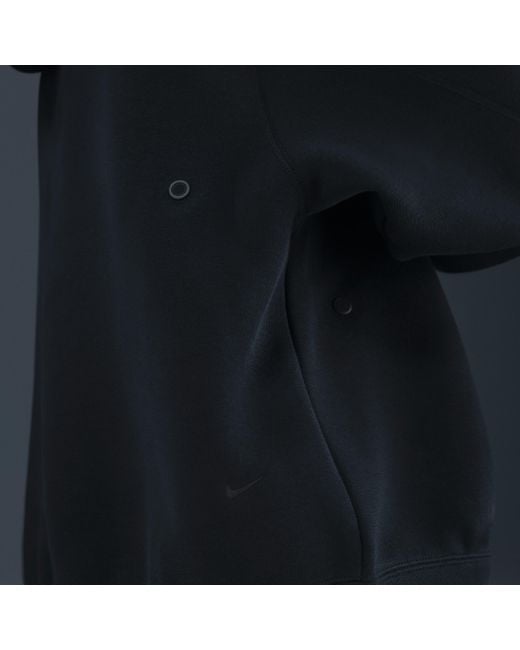 Nike Blue Tech Pullover Hoodie With Reflective Accents for men