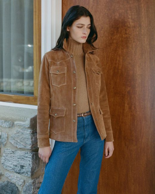 Nili Lotan Justine Suede Western Jacket | Lyst Canada