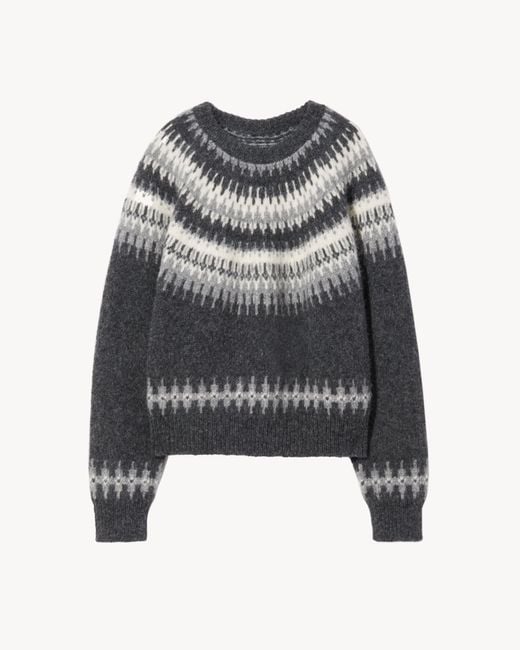 Nili Lotan Gray Genevive Sweater