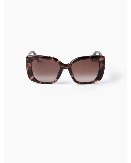 Nina Ricci Brown Waves Square Sunglasses