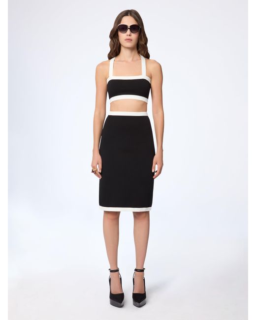 Nina Ricci White Bralette Knit Top