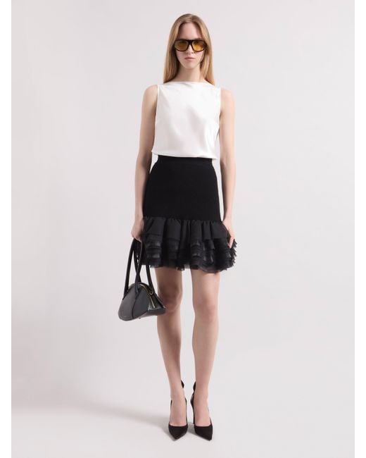 Nina Ricci Multicolor Wool Skirt