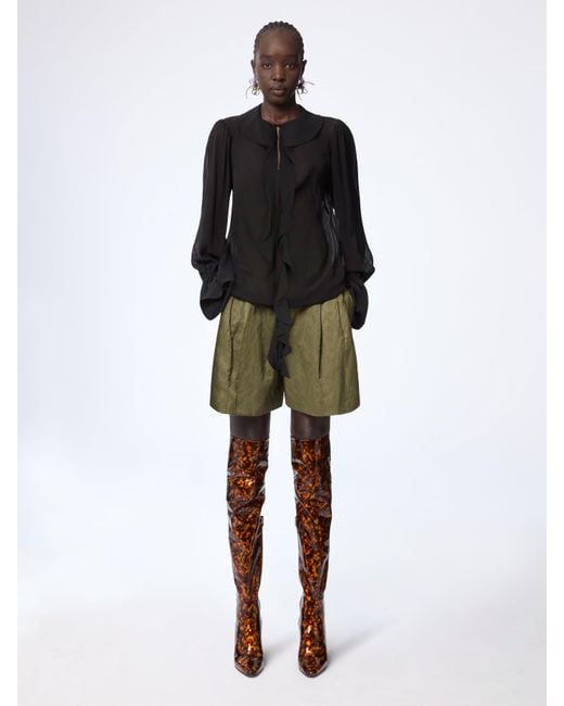 Nina Ricci Multicolor Silk Lavalliere Shirt