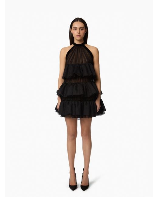 Nina Ricci Black Halterneck Mini Dress