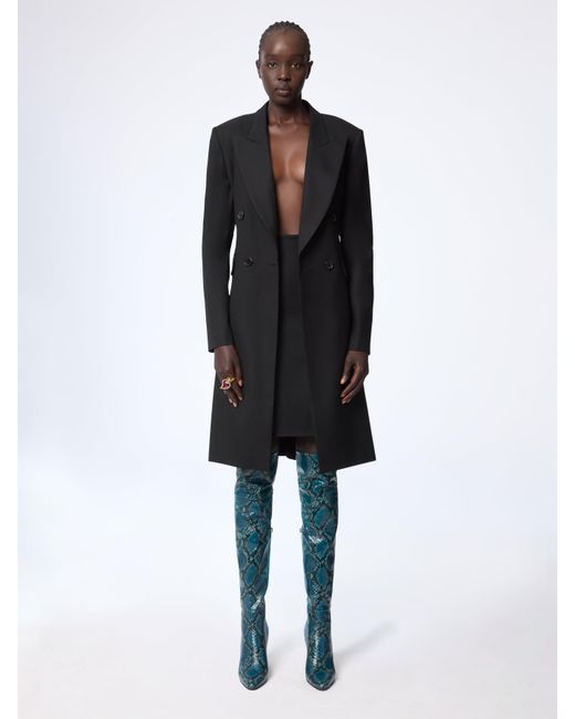 Nina Ricci Black Wool Gabardine Frock Coat