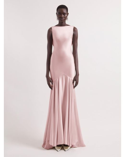 Nina Ricci Pink Mermaid Dress With Open Back