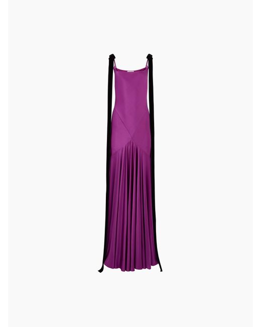 Nina Ricci Purple Biais Long Dress