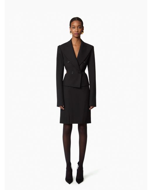 Nina Ricci Black Mini Wool Skirt