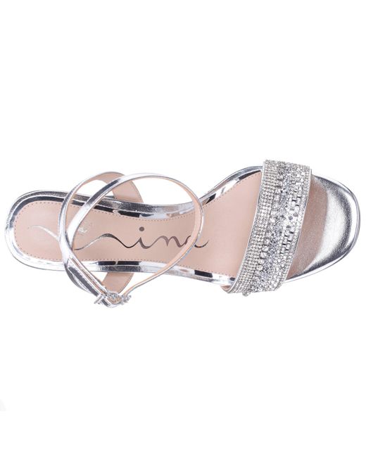 Nina Metallic Sofina-silver