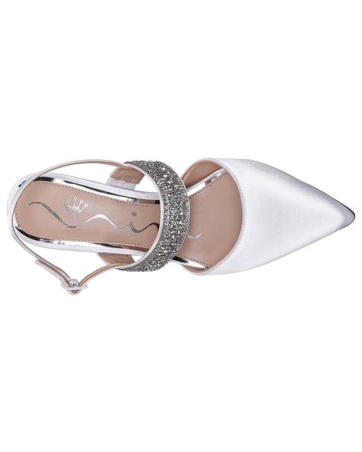 Nina Metallic Trista-white