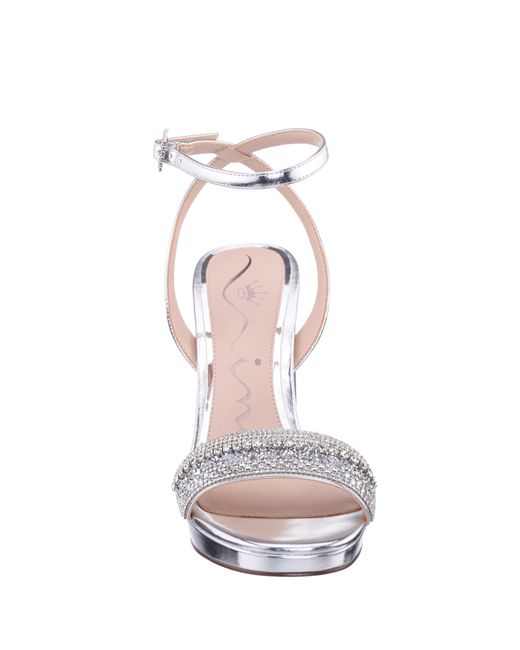 Nina Metallic Sofina-silver
