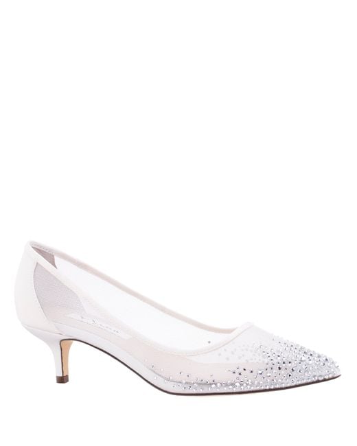 Nina Sofie-ivory Low-heel Pointy-toe Classic Dress Pump in White | Lyst  Canada