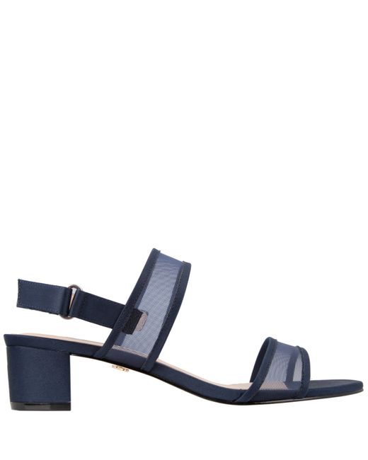 Nina Blue Ganice-new Navy Luster Satin Navy Mesh