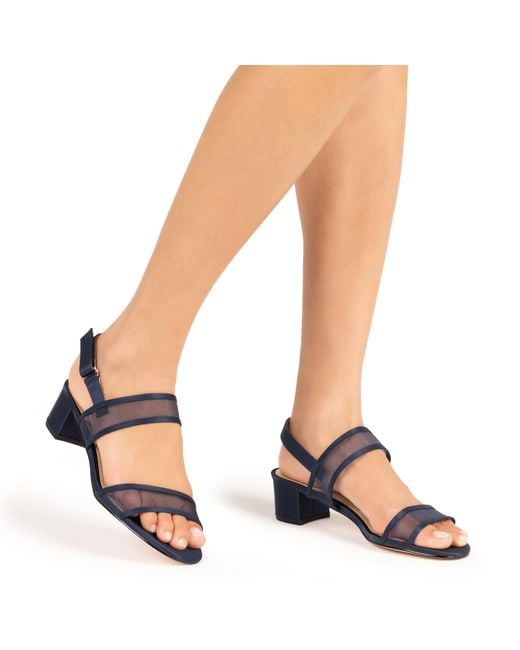 Nina Blue Ganice-new Navy Luster Satin Navy Mesh
