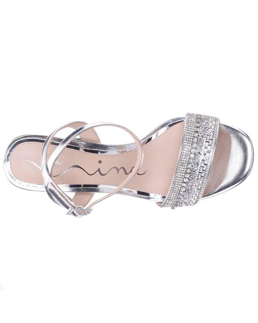 Nina Metallic Sofina-silver