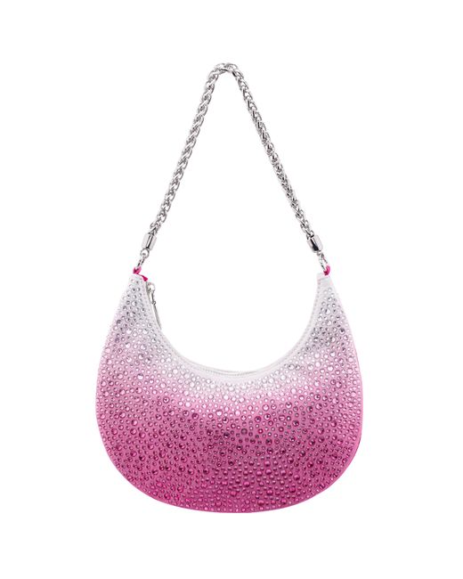 Nina Purple Allie-ultra Pink Crystal Ombre Hobo Bag