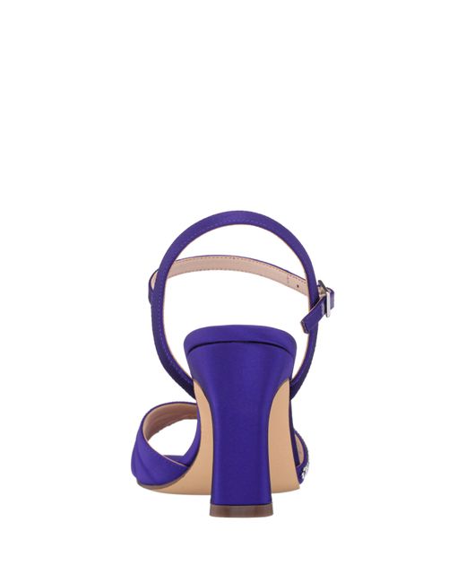 Nina Purple Agnes-midnight Plum Satin High-heel Evening Sandal