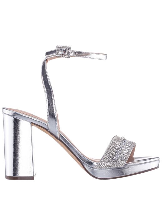Nina Metallic Sofina-silver