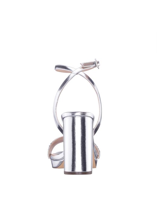 Nina Metallic Sofina-silver
