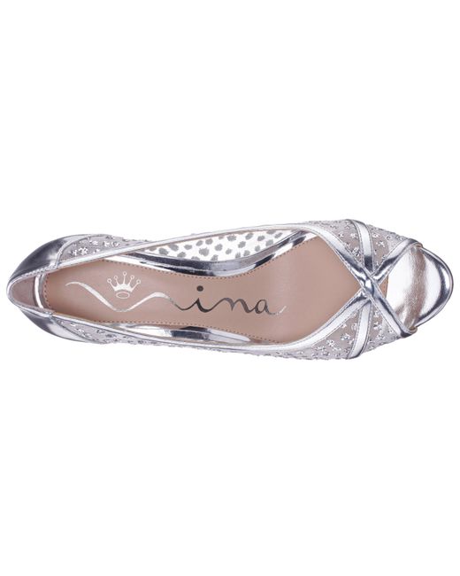 Nina Metallic Flavia-silver