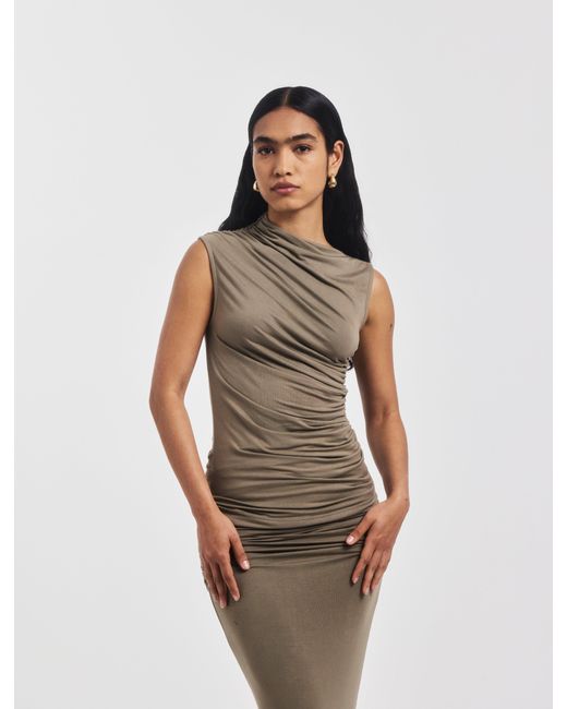 NINETY PERCENT Multicolor Lui Top In Sage