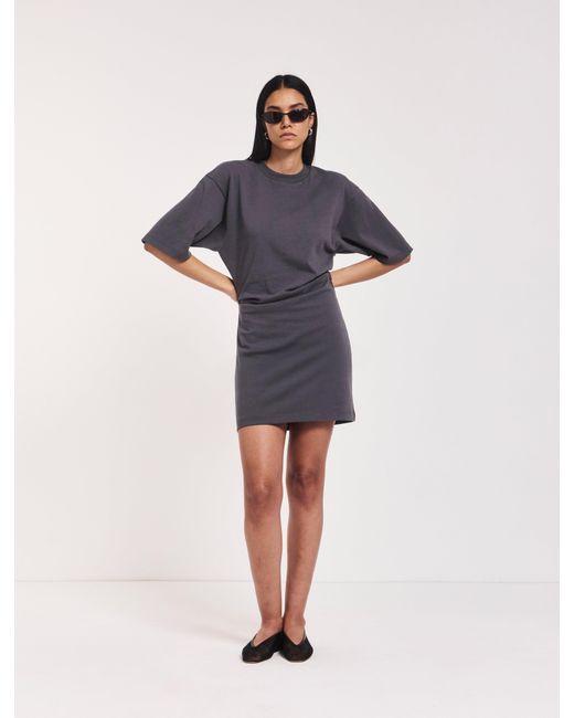 NINETY PERCENT Multicolor Raya T-shirt Dress In Magnet