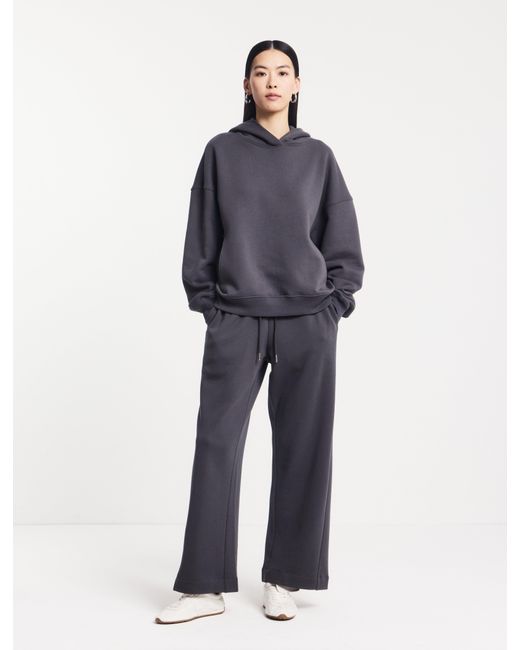 NINETY PERCENT Blue Straight Leg Sweatpant In Magnet