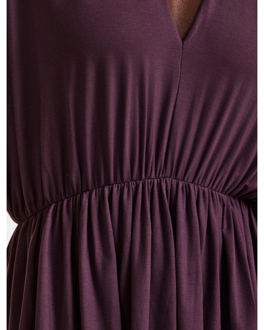 NINETY PERCENT Red Bythos Reversible Dress In Merlot