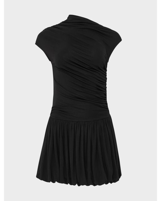 NINETY PERCENT White Bailey Mini Dress In Black