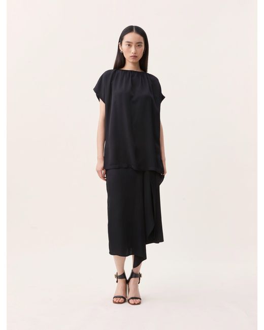 NINETY PERCENT Natural Amor Top In Obsidian