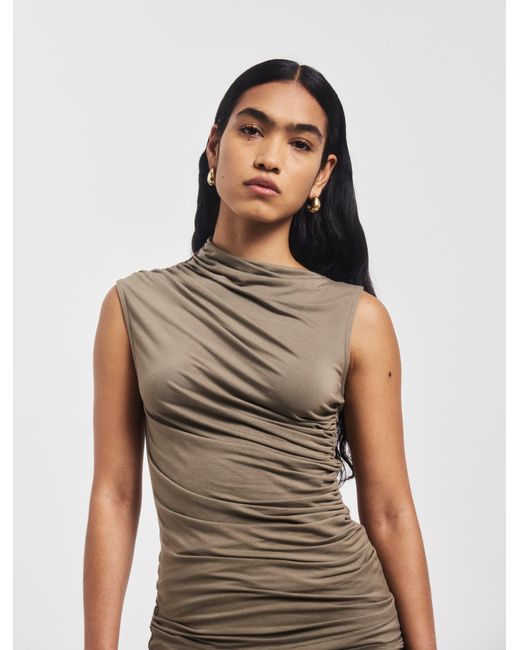 NINETY PERCENT Multicolor Lui Top In Sage