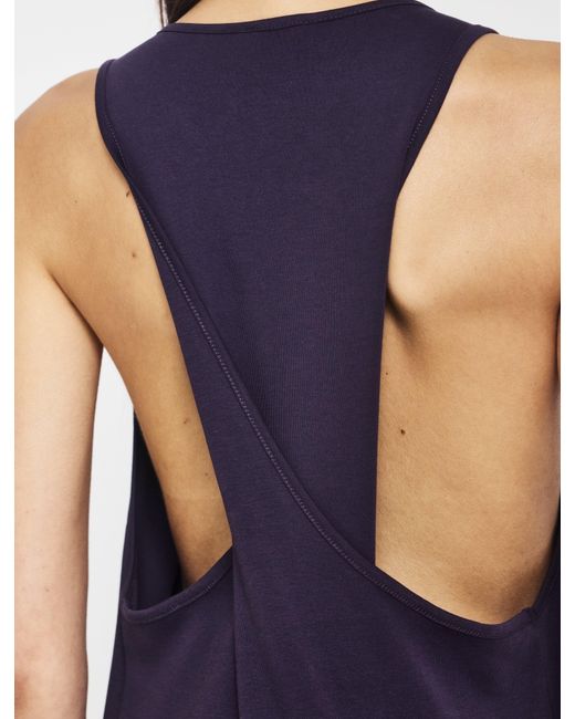 NINETY PERCENT Blue Siq Dress In Aubergine