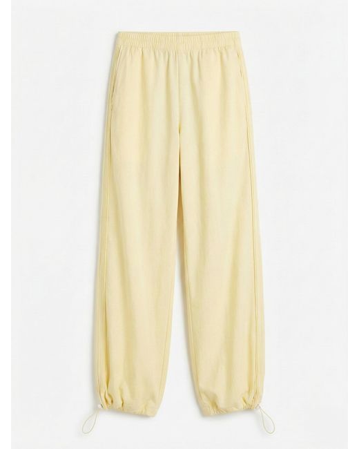 NINETY PERCENT Natural Etta Smart Cargo Pant In Butter Milk