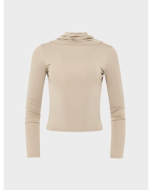 NINETY PERCENT Natural Anjea Reversible Top In Taupe