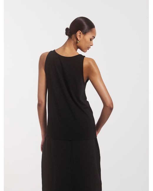 NINETY PERCENT Lightweight Cotton Loose Tank In Black