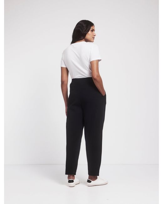 NINETY PERCENT Flax Jersey Travel Pant In Black