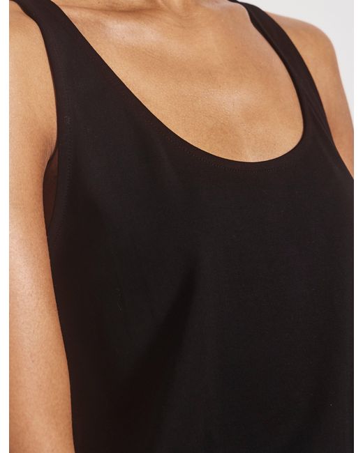 NINETY PERCENT Lightweight Cotton Loose Tank In Black