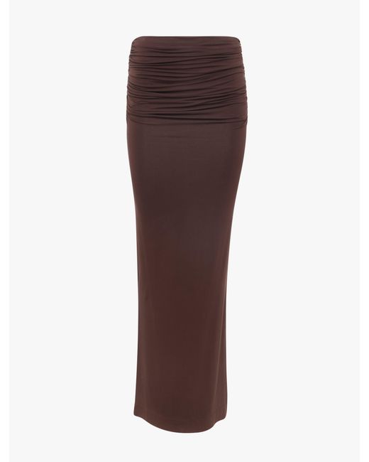 NINETY PERCENT Multicolor Leah Ruched Maxi Skirt In Bracken