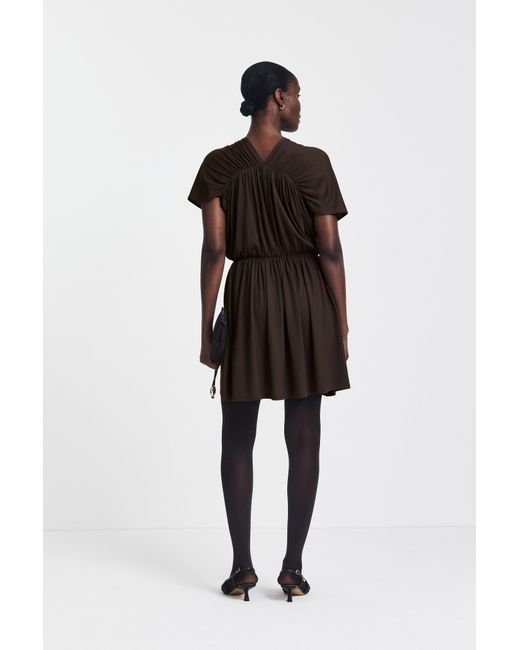 NINETY PERCENT Multicolor Bythos Reversible Dress In Bitter Chocolate