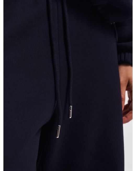 NINETY PERCENT Blue Straight Leg Sweatpant In Darkest Navy