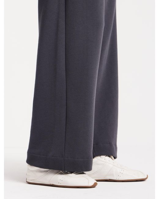 NINETY PERCENT Blue Straight Leg Sweatpant In Magnet