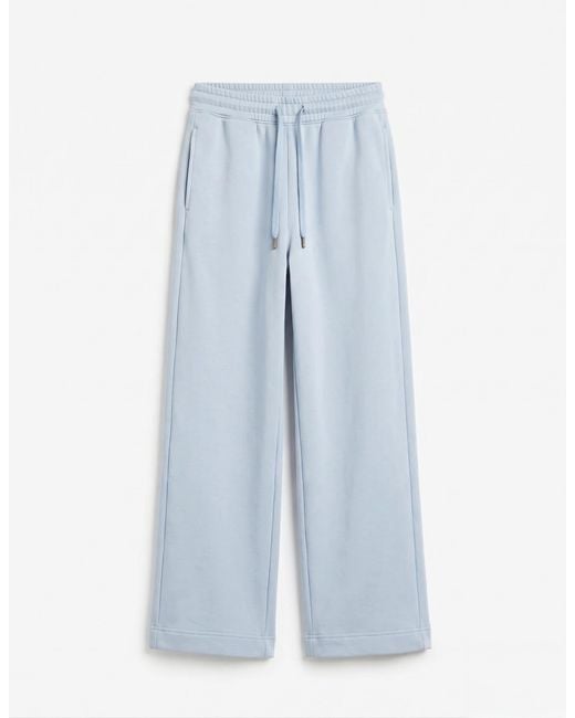 NINETY PERCENT Brown Straight Leg Sweatpant In Powder Blue
