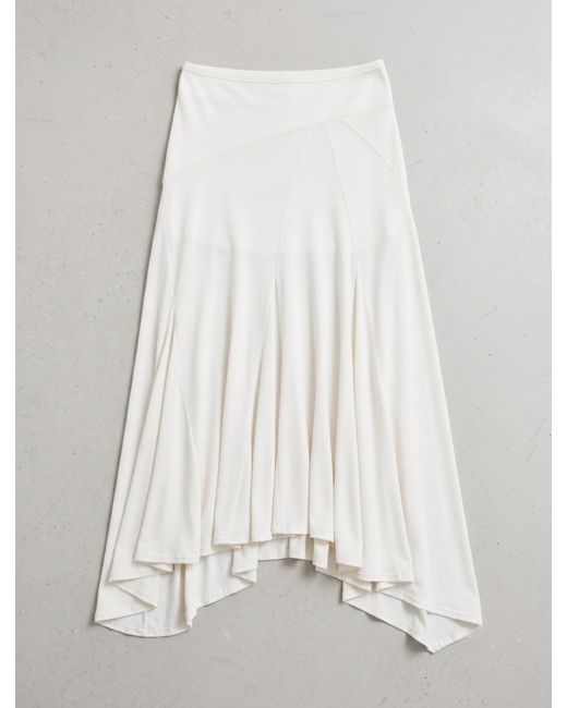NINETY PERCENT White Elara Skirt In Chalk
