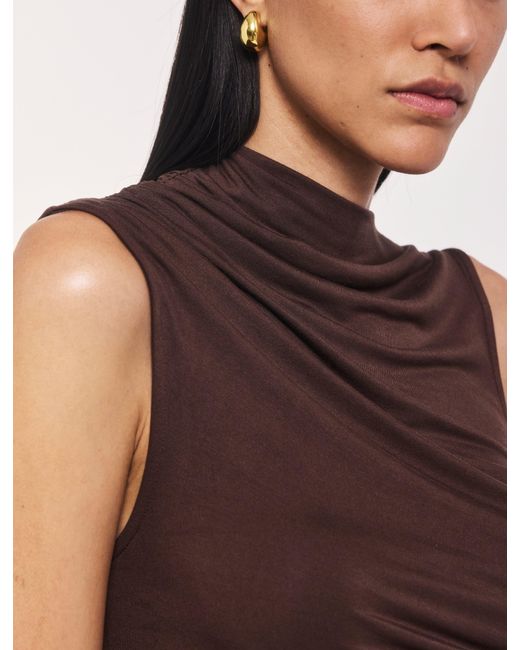NINETY PERCENT Brown Lui Top In Bracken