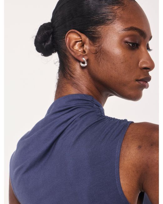 NINETY PERCENT Blue Lui Top In Nightime