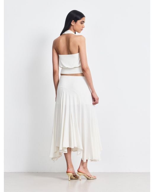 NINETY PERCENT White Elara Skirt In Chalk