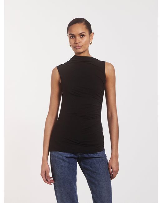 NINETY PERCENT Blue Lui Top In Black