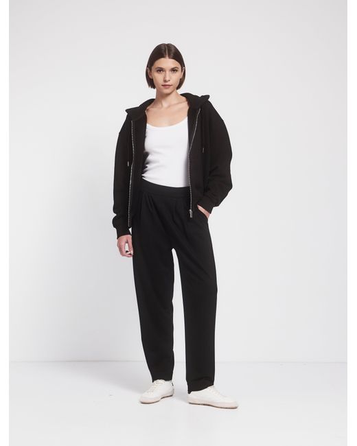 NINETY PERCENT Flax Jersey Travel Pant In Black