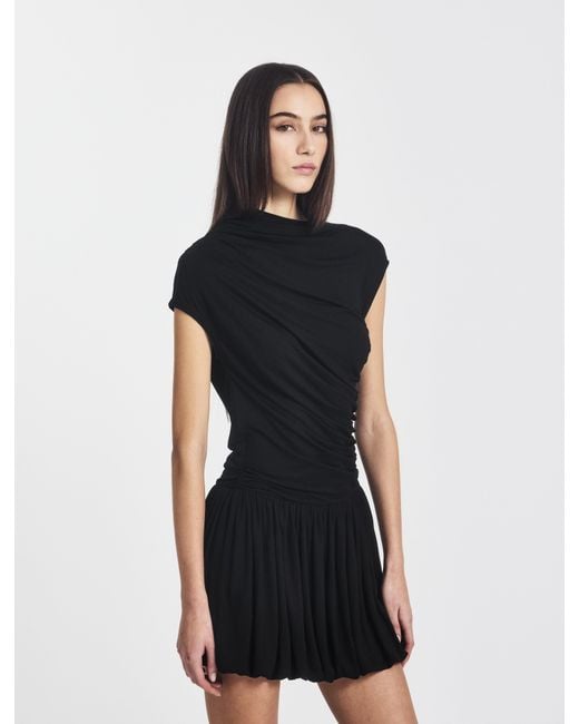 NINETY PERCENT White Bailey Mini Dress In Black